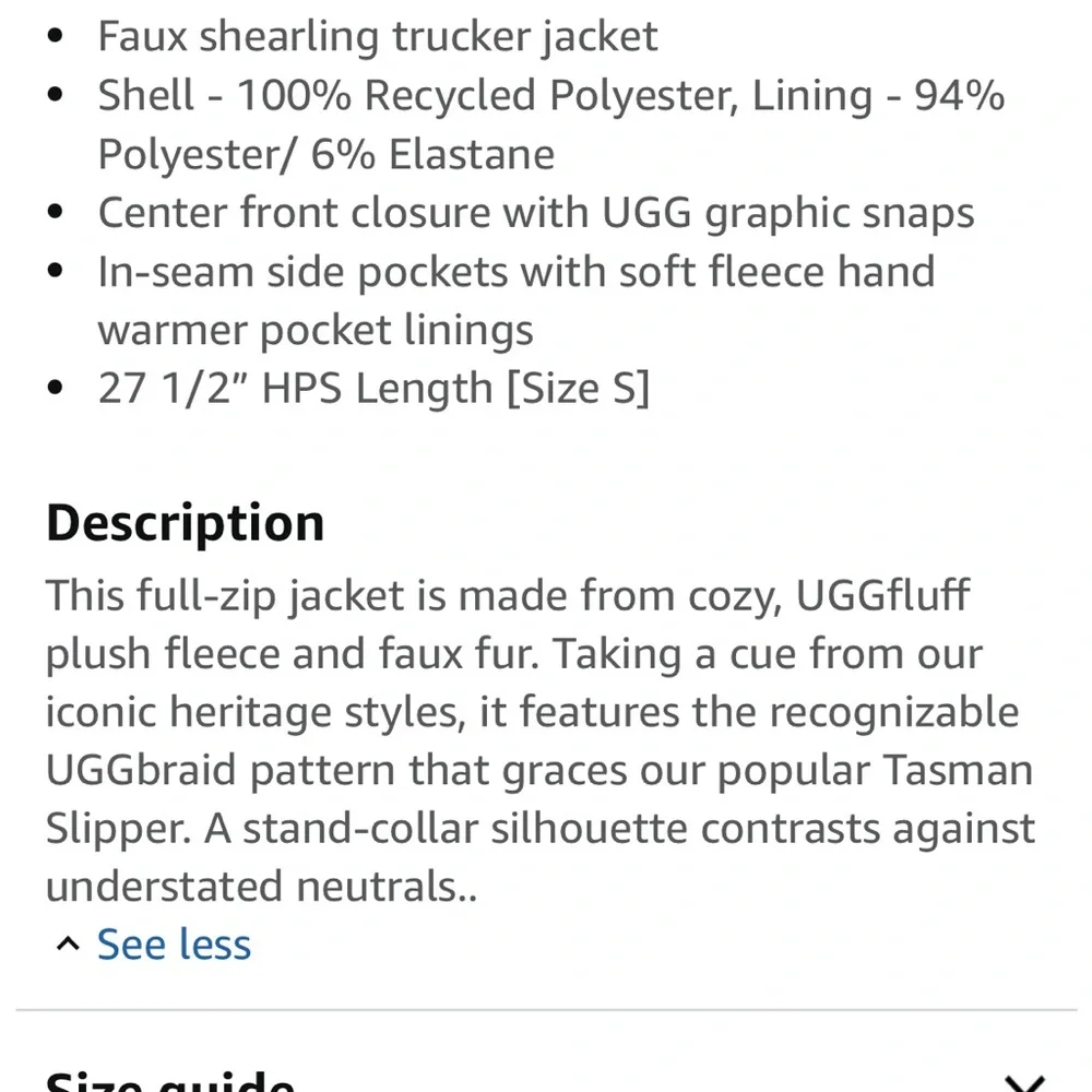 UGG Sherpa Jacket - Picture 5 of 5